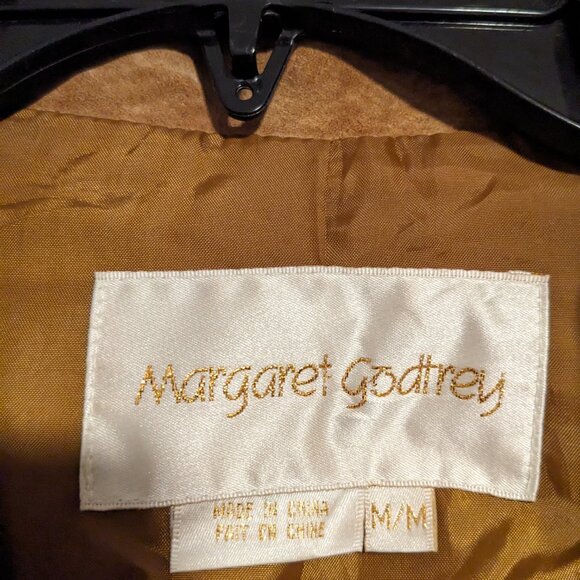 Vintage Long Brown Leather Suede Jacket (size M) - Picture 4 of 6